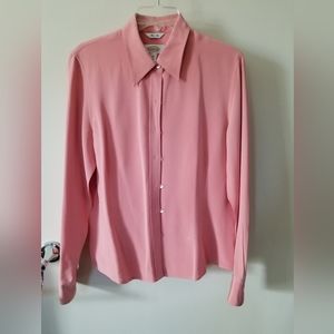 Talbots silk blouse size 12, rose.
